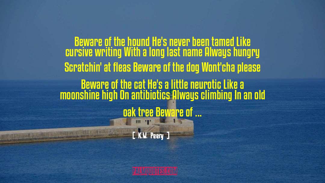 Hound quotes by K.W. Peery