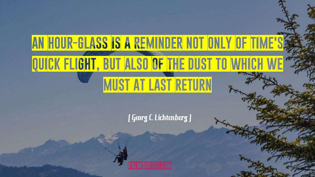 Hour Glasses quotes by Georg C. Lichtenberg