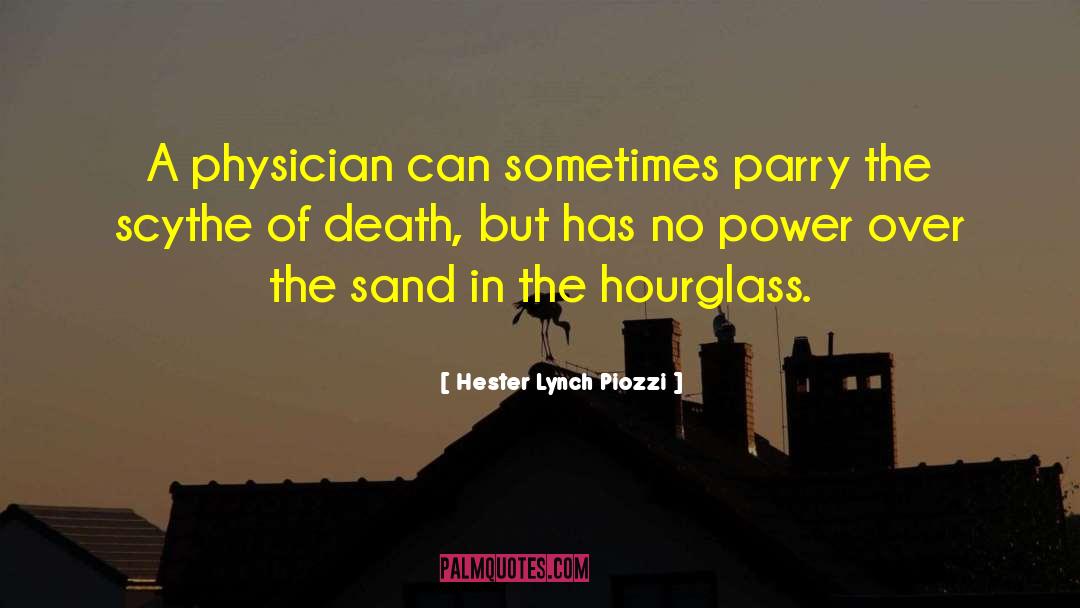 Hourglass quotes by Hester Lynch Piozzi