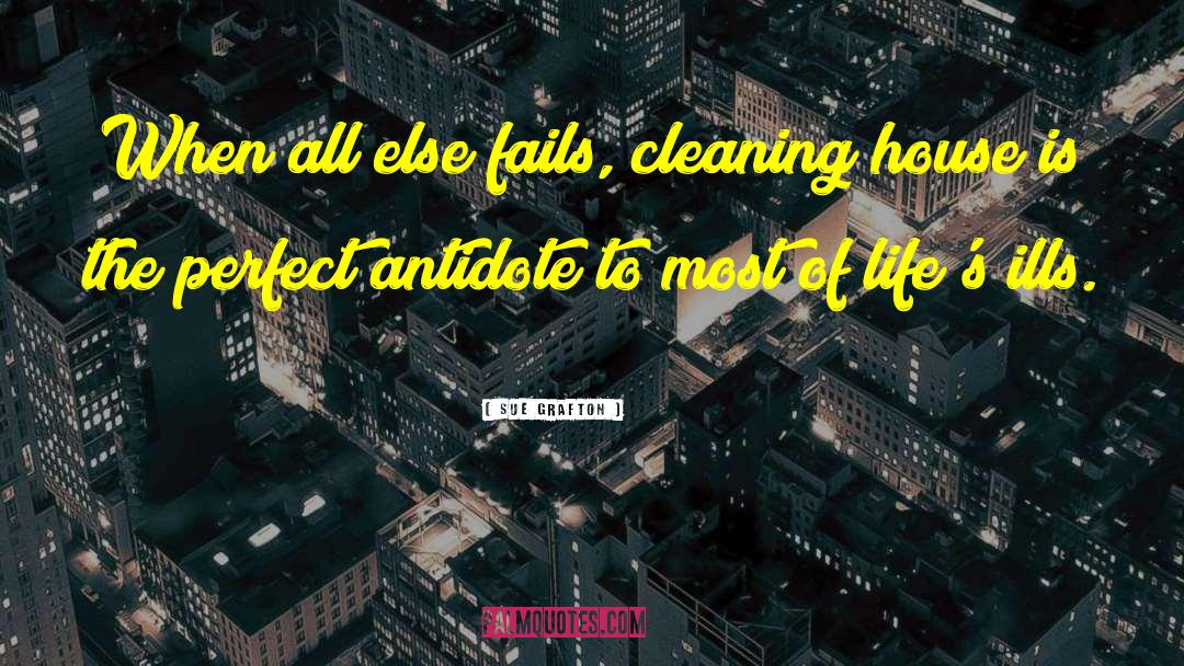 House Cleaning quotes by Sue Grafton
