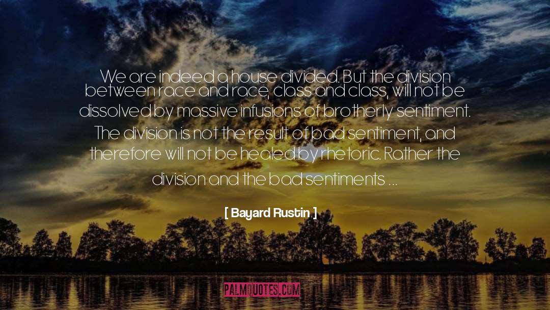 House Divided quotes by Bayard Rustin