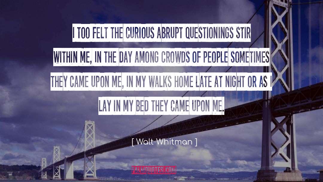 House Of The Night quotes by Walt Whitman