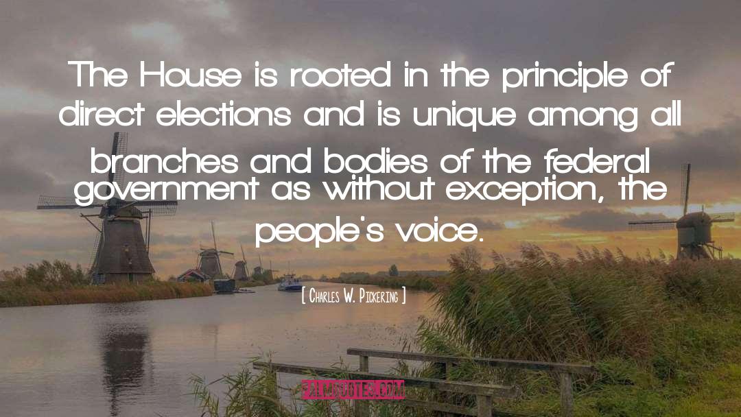 House quotes by Charles W. Pickering
