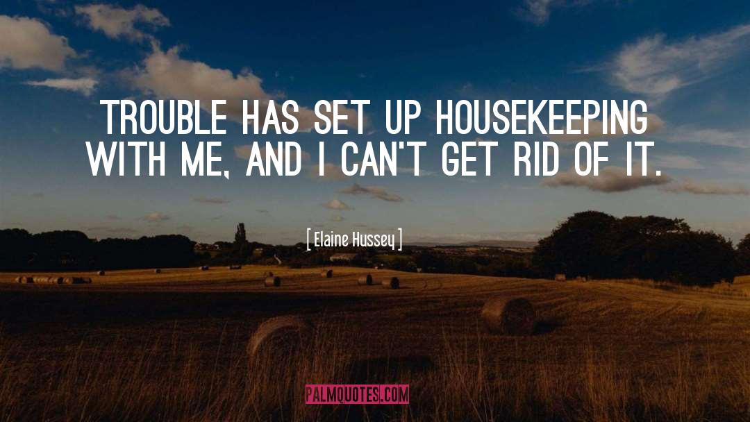 Housekeeping quotes by Elaine Hussey