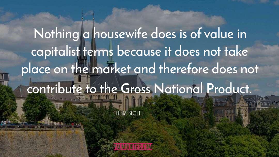 Housewife Sarcasm quotes by Hilda Scott
