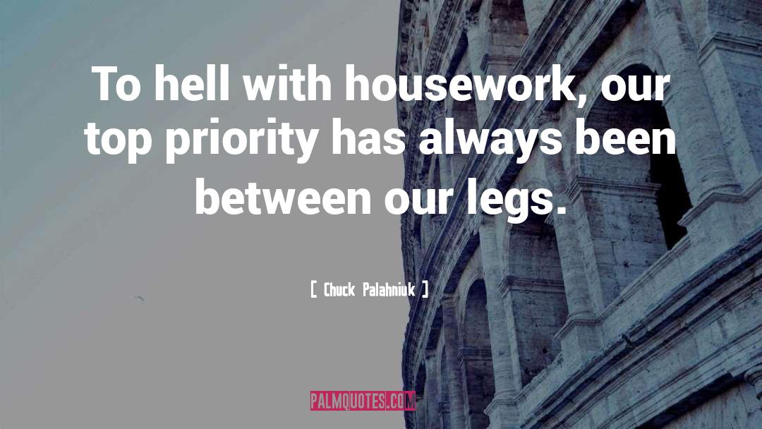 Housework quotes by Chuck Palahniuk