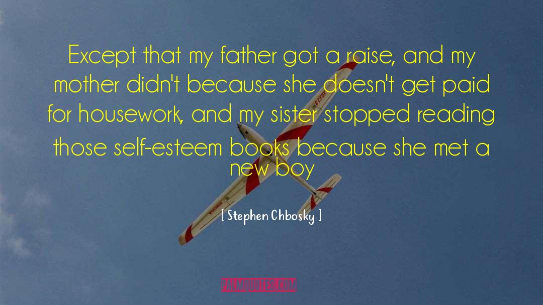 Housework quotes by Stephen Chbosky