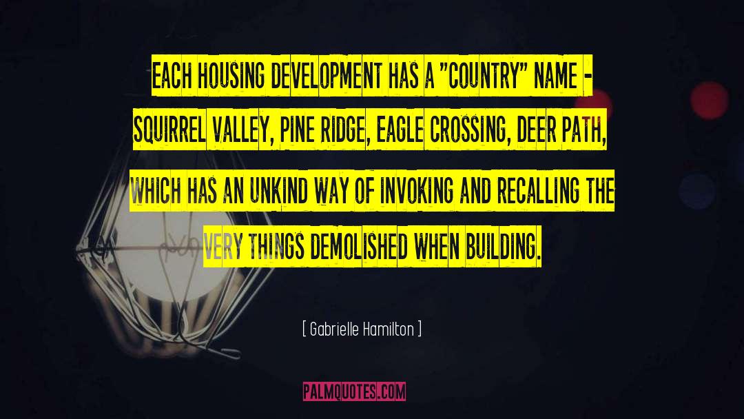 Housing And Development quotes by Gabrielle Hamilton