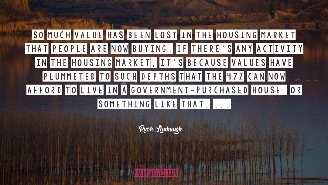 Housing Market quotes by Rush Limbaugh