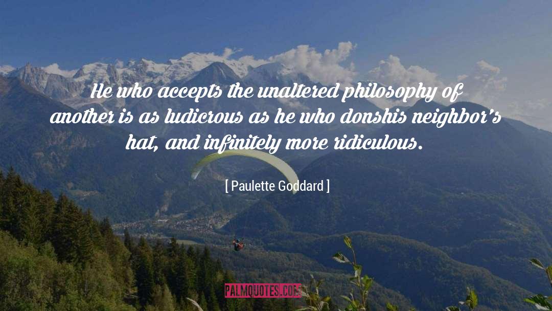 Hovden Hat quotes by Paulette Goddard