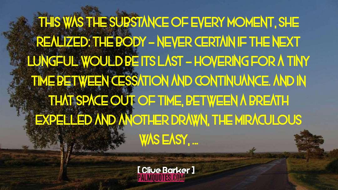 Hovering quotes by Clive Barker