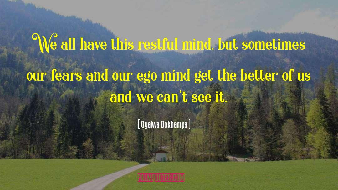 How Dissolved Our Ego quotes by Gyalwa Dokhampa