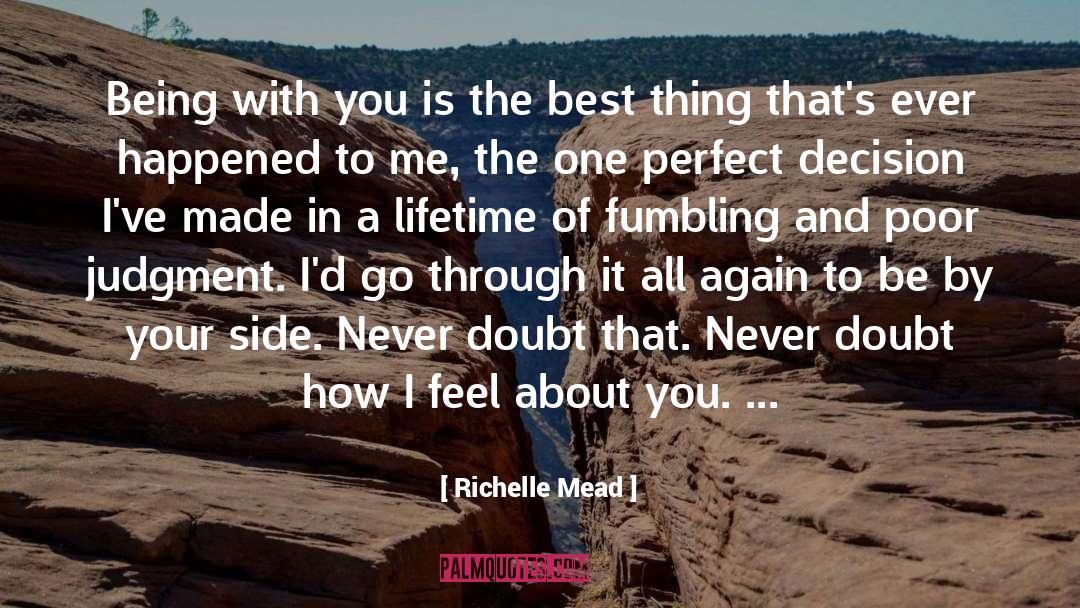 How Frankie Made Me Feel quotes by Richelle Mead
