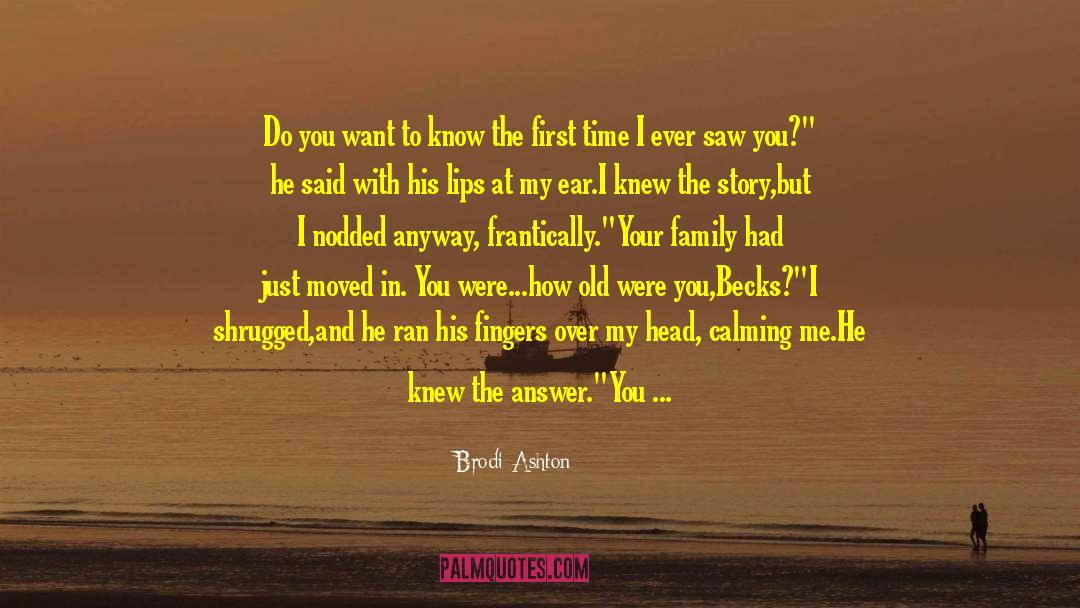 How Hard Did You Hit Your Head quotes by Brodi Ashton