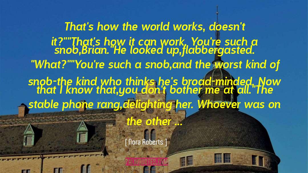 How The World Works quotes by Nora Roberts