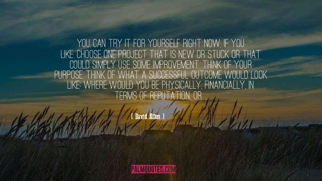 How To Be A Successful Person quotes by David Allen