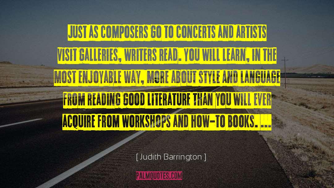 How To Books quotes by Judith Barrington
