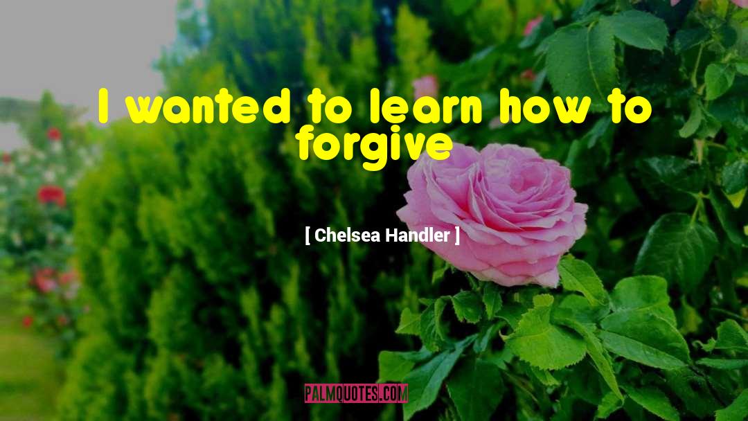 How To Forgive quotes by Chelsea Handler