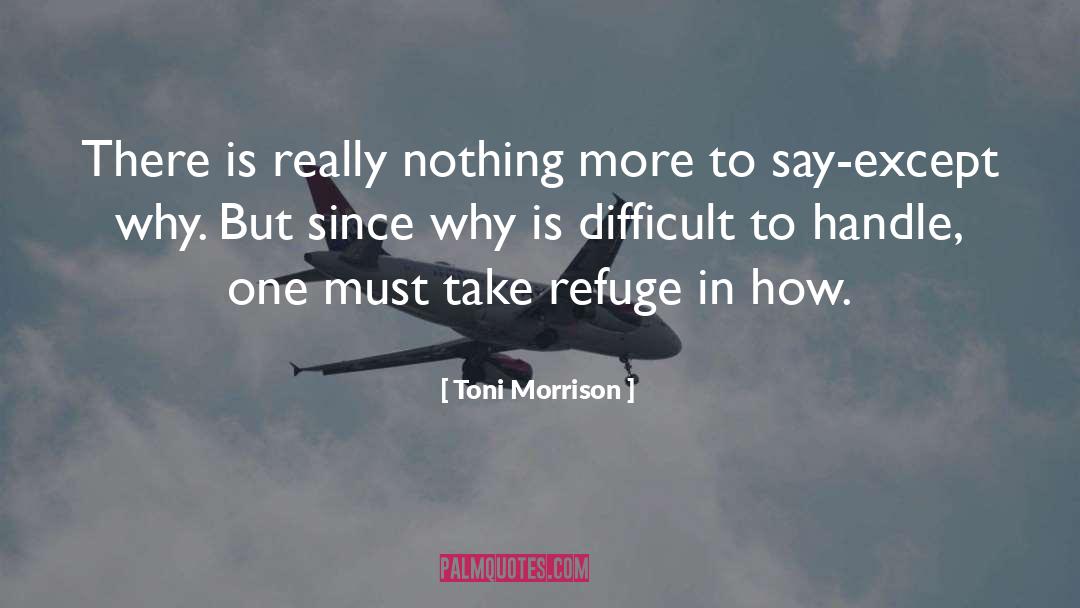 How To Handle Problems quotes by Toni Morrison