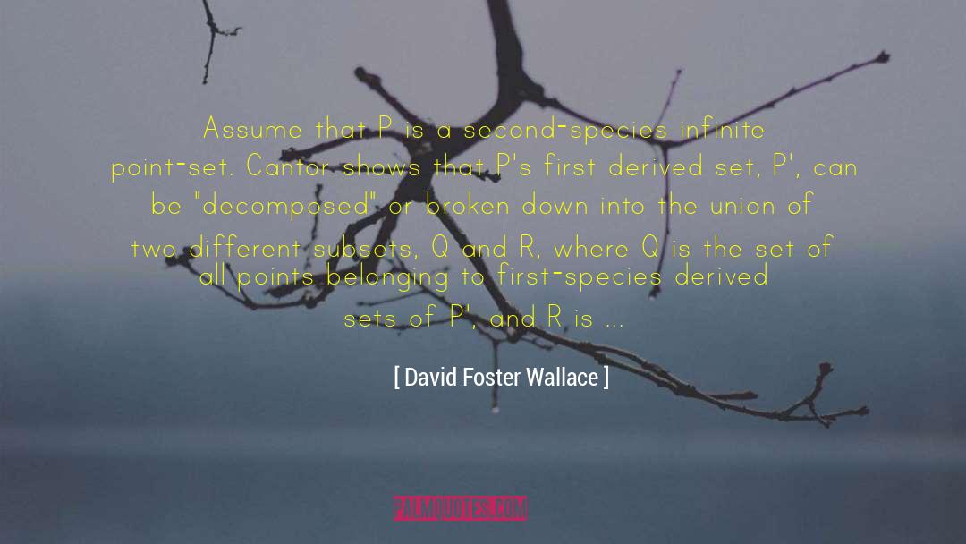 How To Read To Set Goal quotes by David Foster Wallace