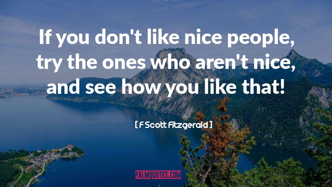 How You Like That quotes by F Scott Fitzgerald