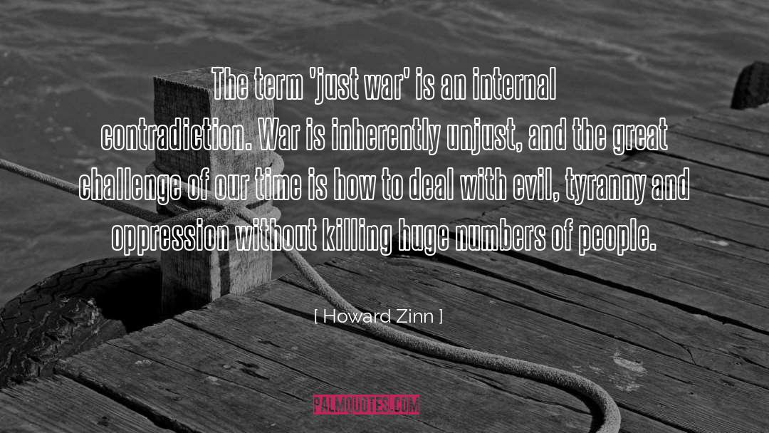 Howard Buffett quotes by Howard Zinn