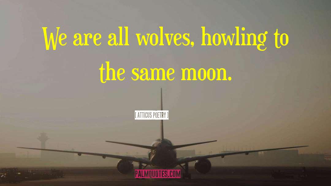Howling To The Moon quotes by Atticus Poetry