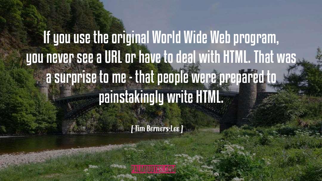 Html quotes by Tim Berners-Lee