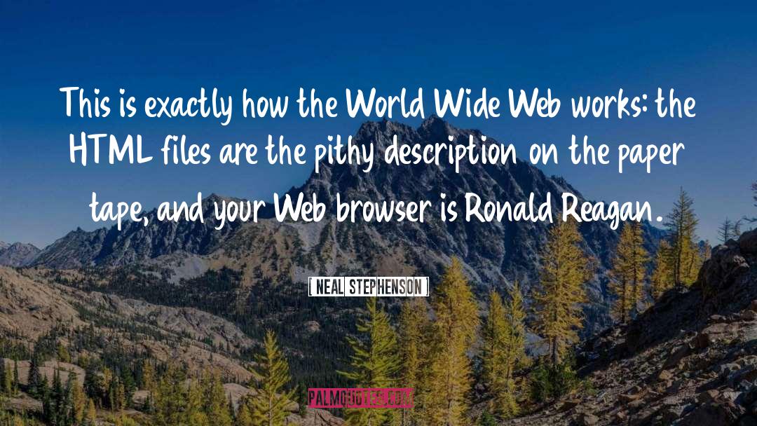 Html quotes by Neal Stephenson