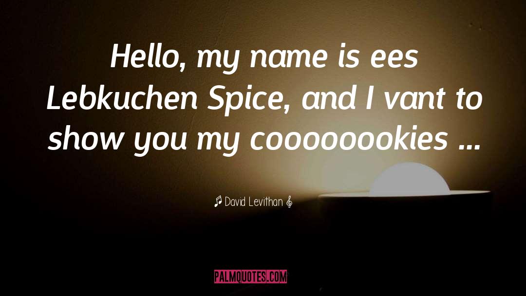 Huajiao Spice quotes by David Levithan