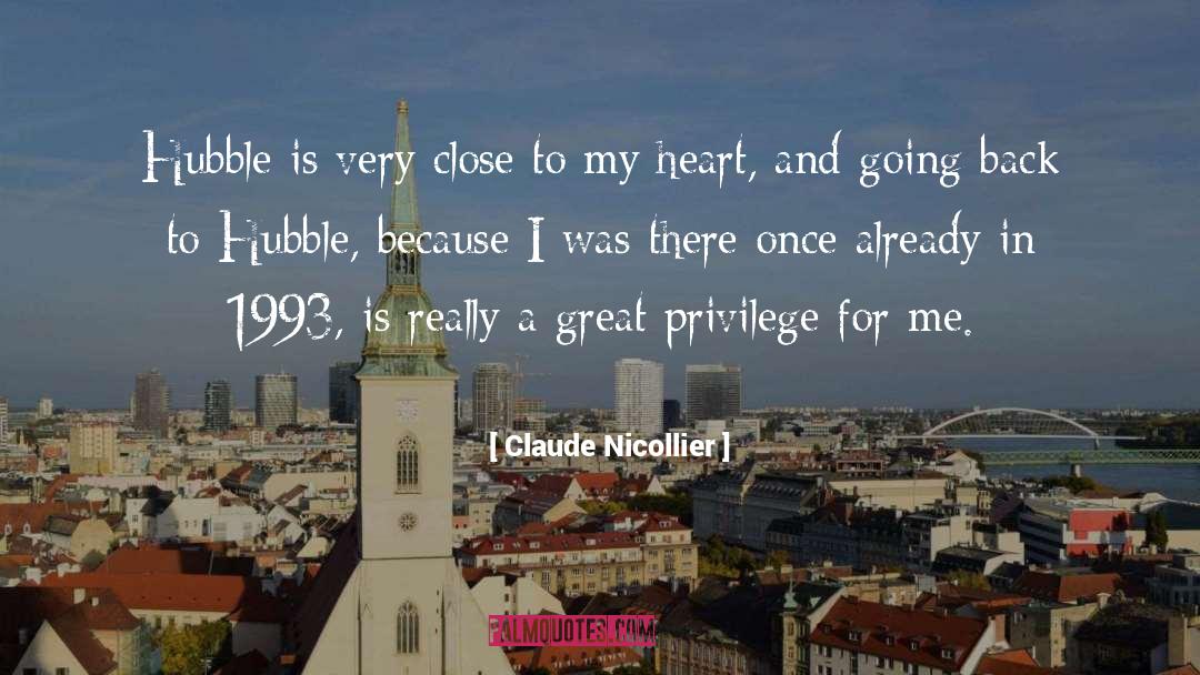 Hubble quotes by Claude Nicollier