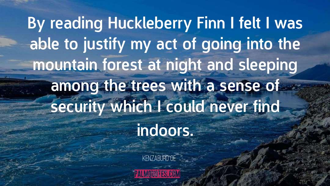 Huckleberry Finn quotes by Kenzaburo Oe