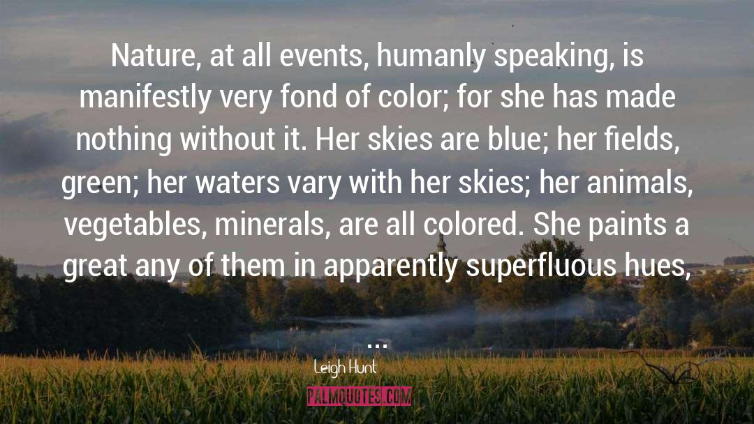 Hues quotes by Leigh Hunt