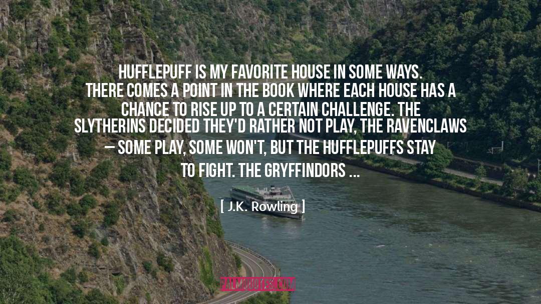 Hufflepuff quotes by J.K. Rowling
