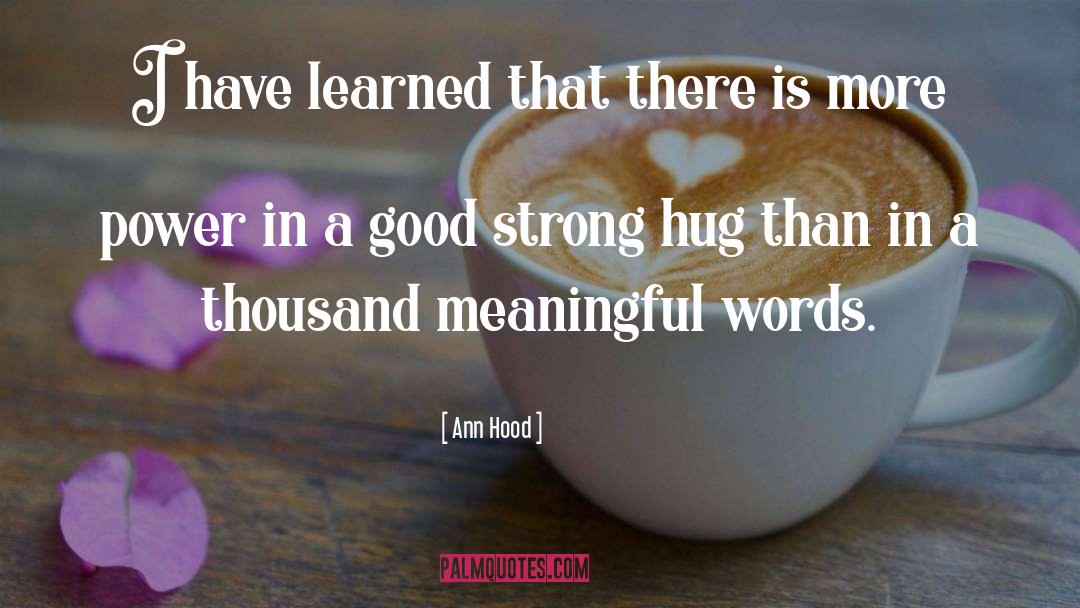 Hug You quotes by Ann Hood