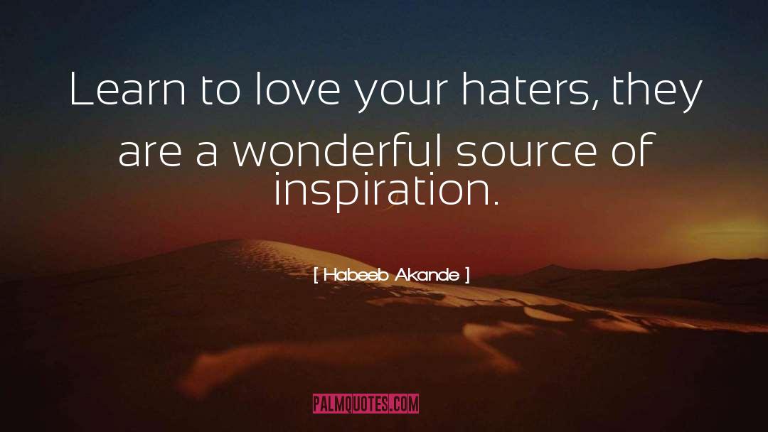 Hug Your Haters quotes by Habeeb Akande