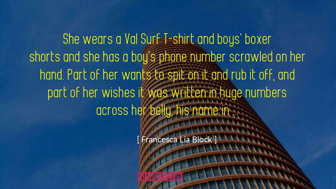 Huge Numbers quotes by Francesca Lia Block