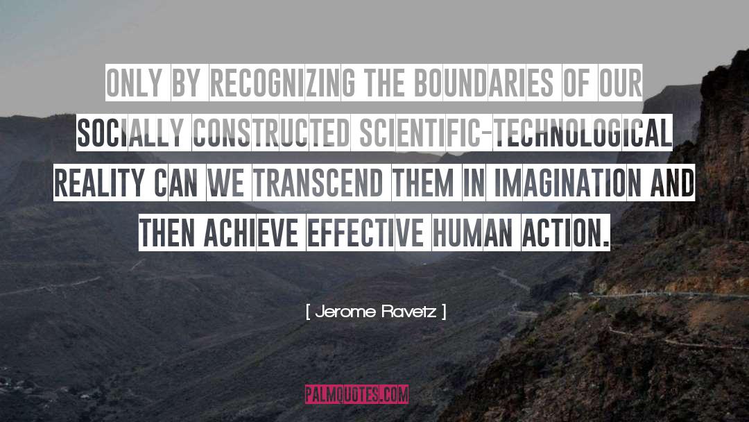 Human Action quotes by Jerome Ravetz