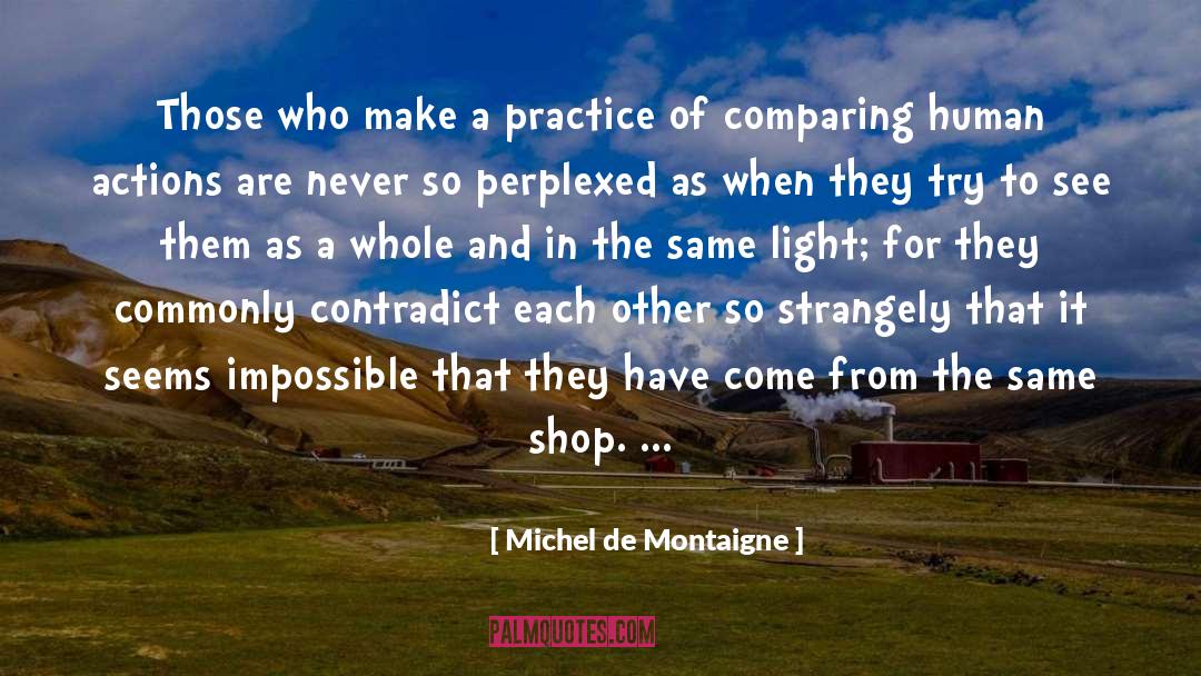 Human Actions quotes by Michel De Montaigne