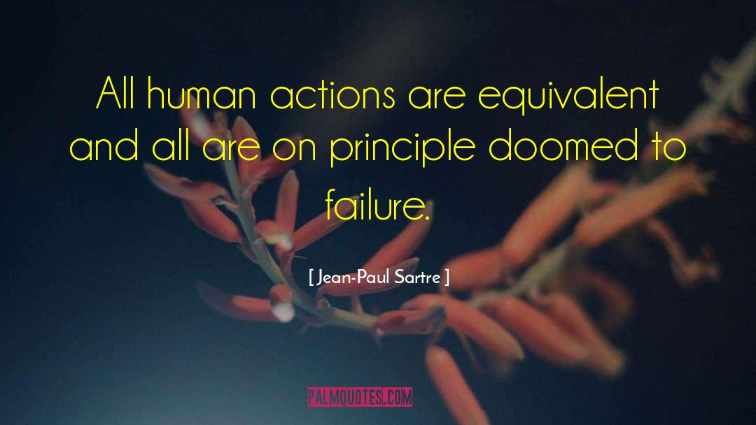 Human Actions quotes by Jean-Paul Sartre