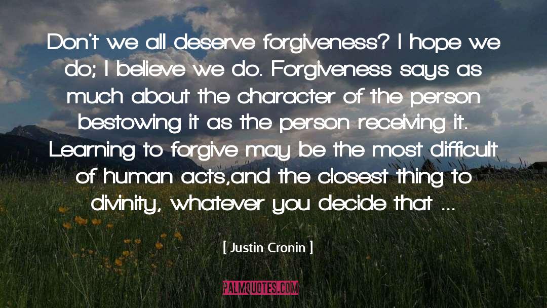Human Acts quotes by Justin Cronin