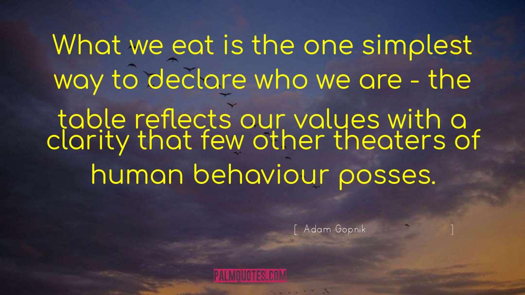 Human Behaviour quotes by Adam Gopnik