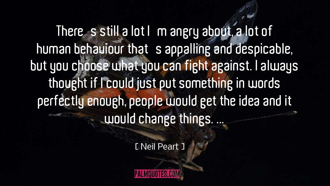 Human Behaviour quotes by Neil Peart