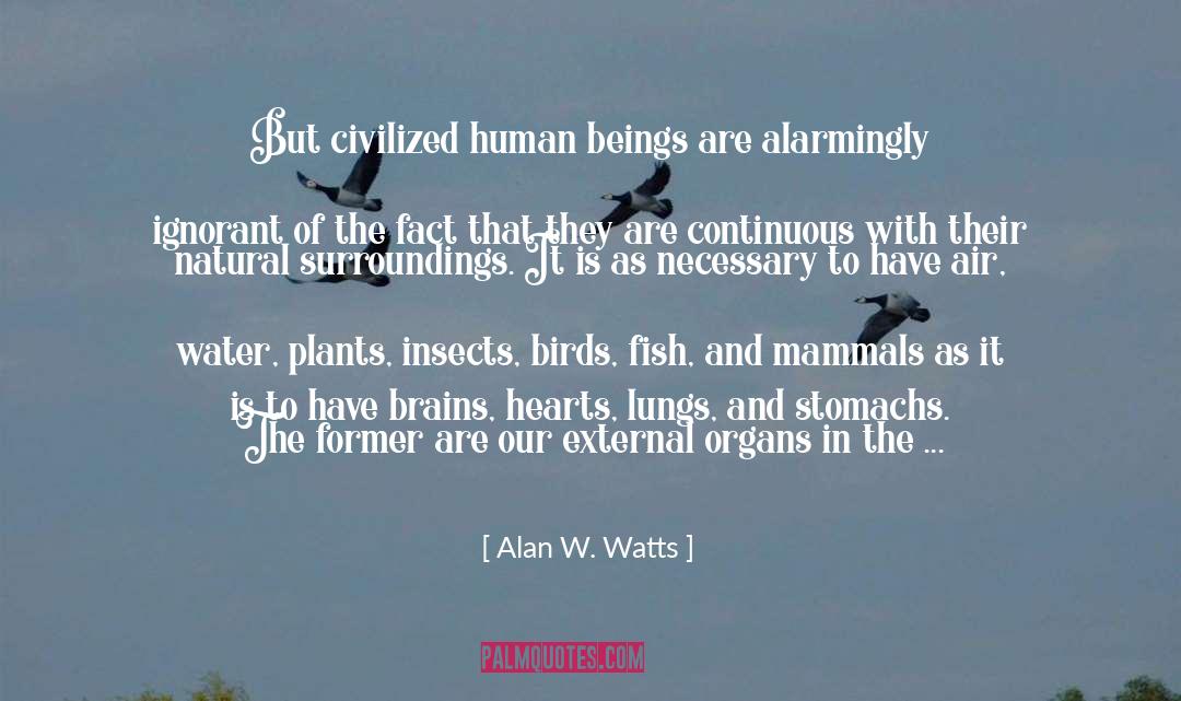 Human Beings quotes by Alan W. Watts