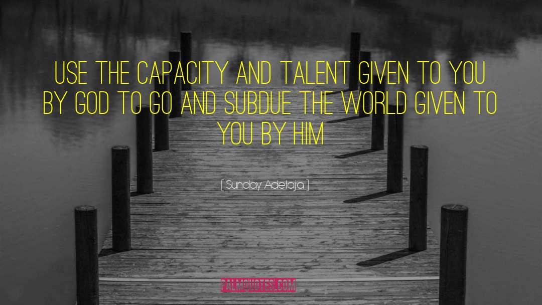 Human Capacity quotes by Sunday Adelaja