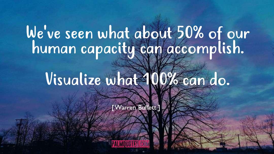 Human Capacity quotes by Warren Buffett