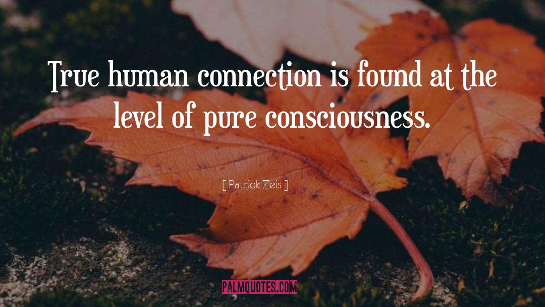 Human Connection quotes by Patrick Zeis