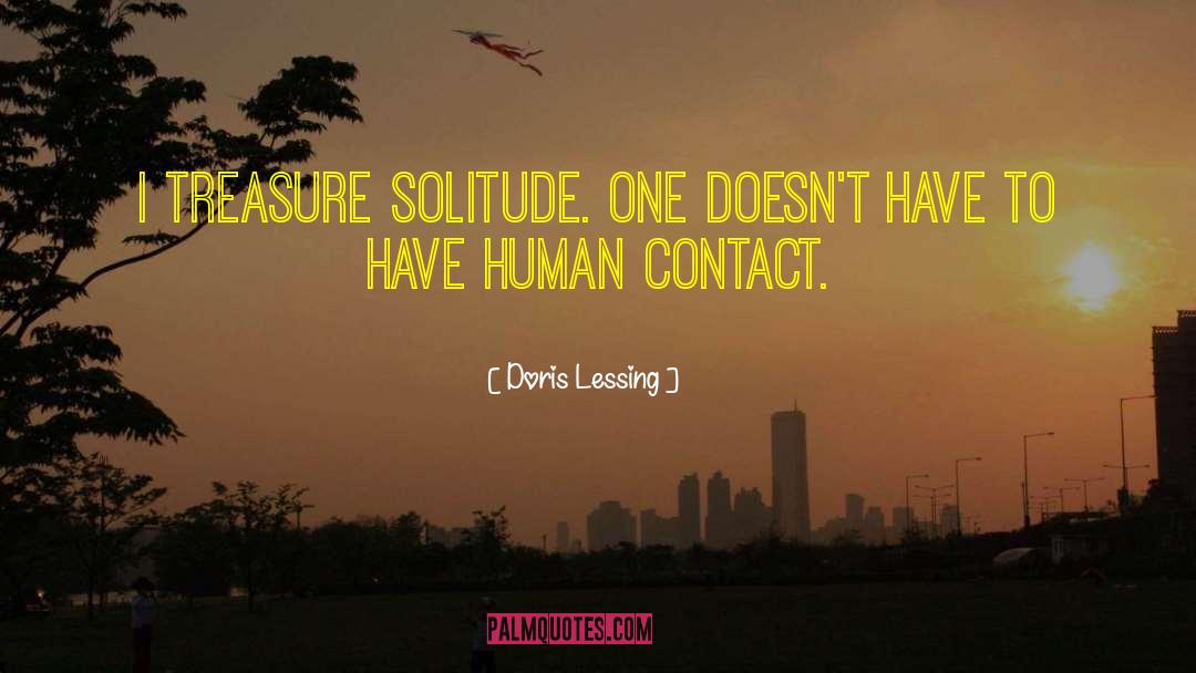 Human Contact quotes by Doris Lessing