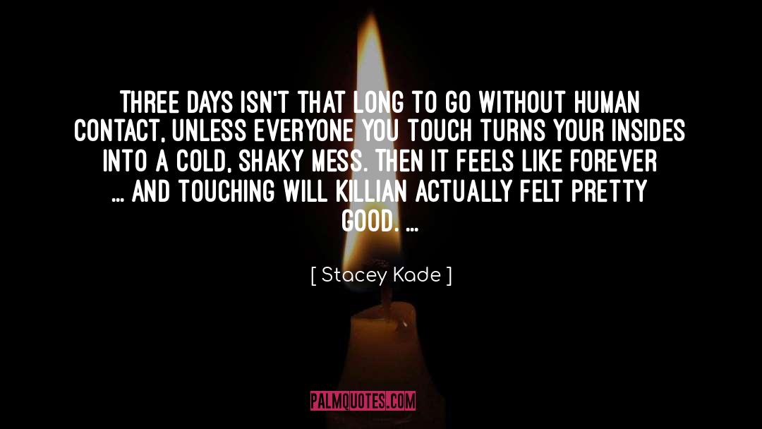 Human Contact quotes by Stacey Kade