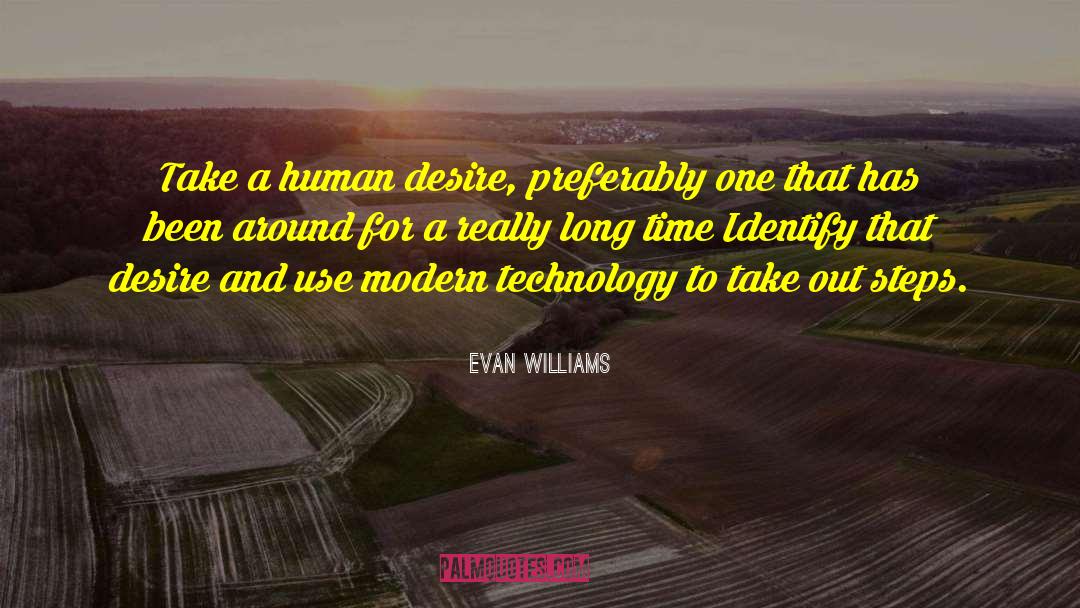 Human Desire quotes by Evan Williams